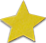 Gold star for 5-star rating