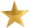 Gold star for 5-star rating